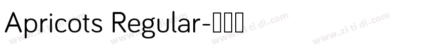 Apricots Regular字体转换